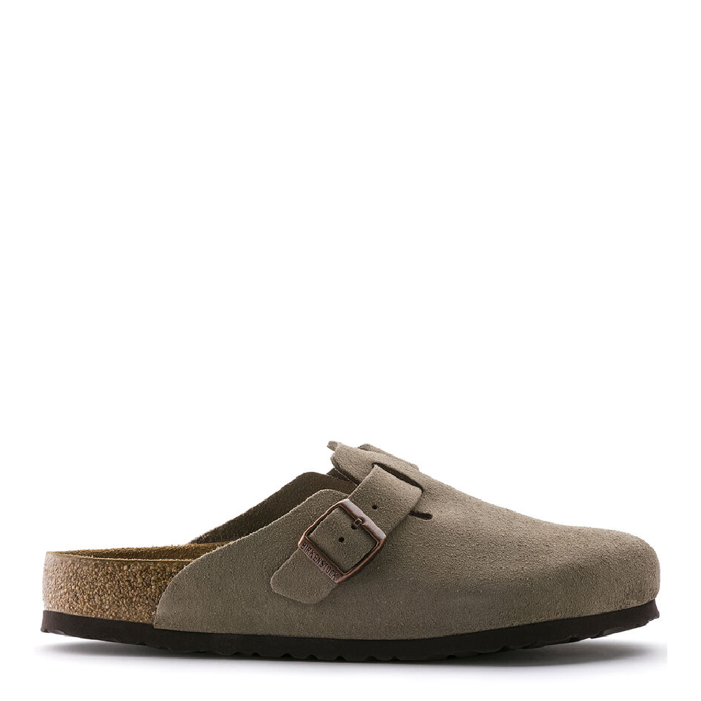 BOSTON SOFT FOOTBED TAUPE SUEDE – Yarid's Shoes