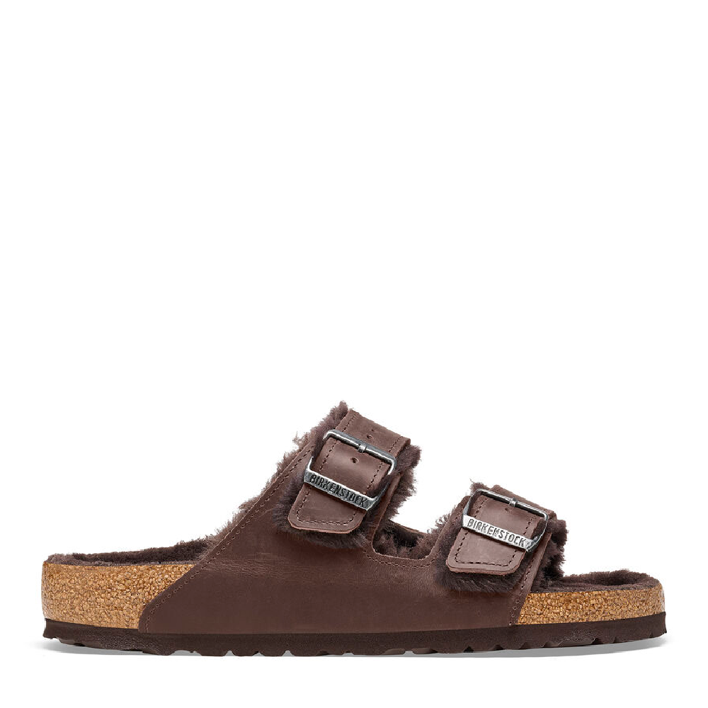 NEW BIRKENSTOCK unisex arizona shearling sandal in habana Birkenstock Arizona Shearling Habana-Free shipping! main image 2