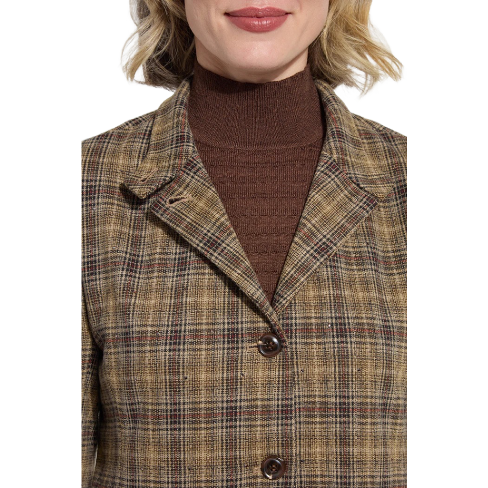 MARCELINE BLAZER PLAID