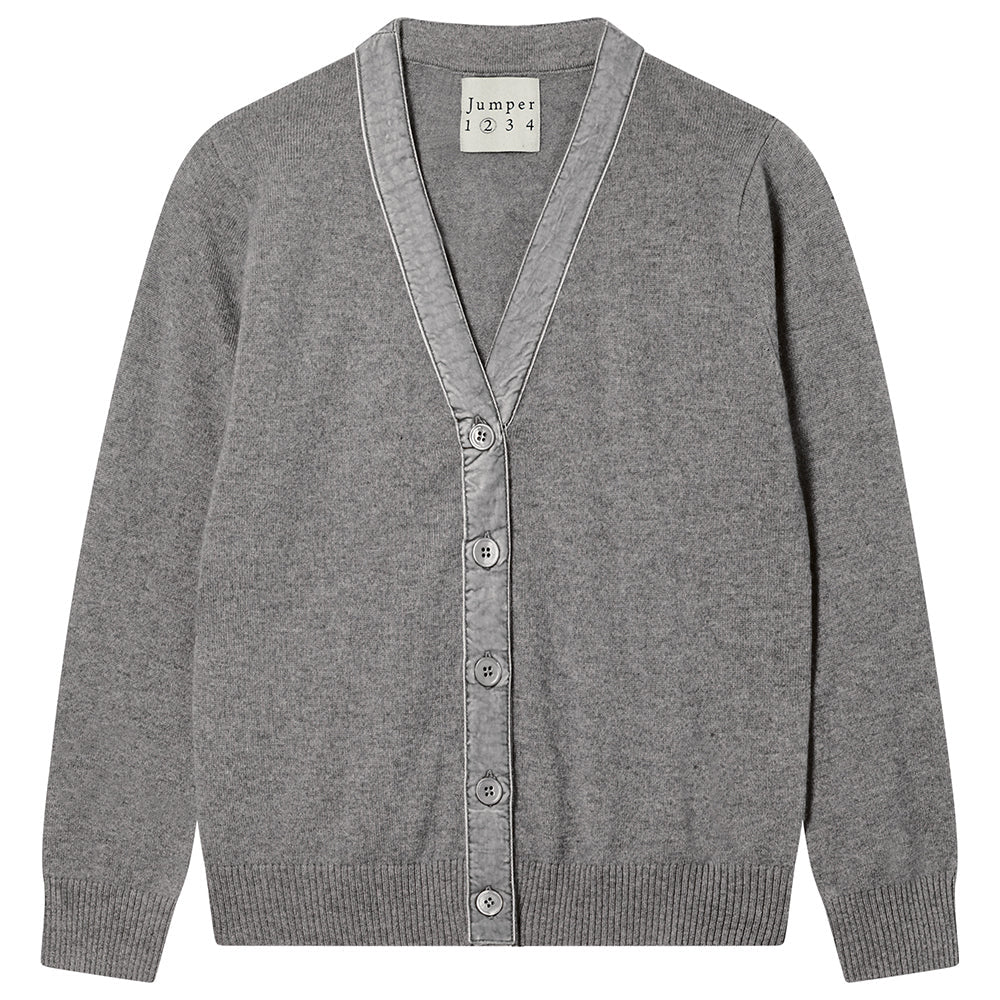 VELVET LITTLE CARDIGAN GREY