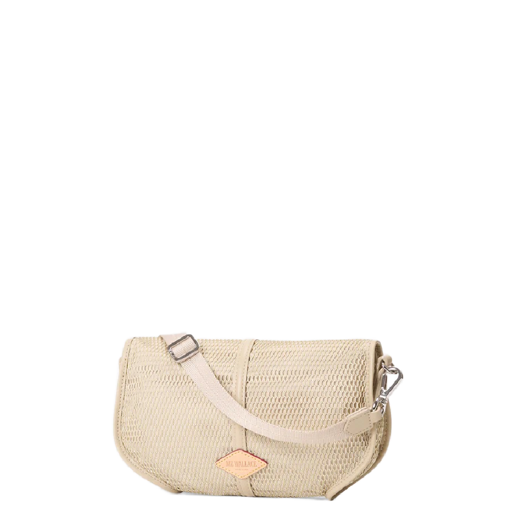 BUFF MESH SMALL ASTOR CLUTCH