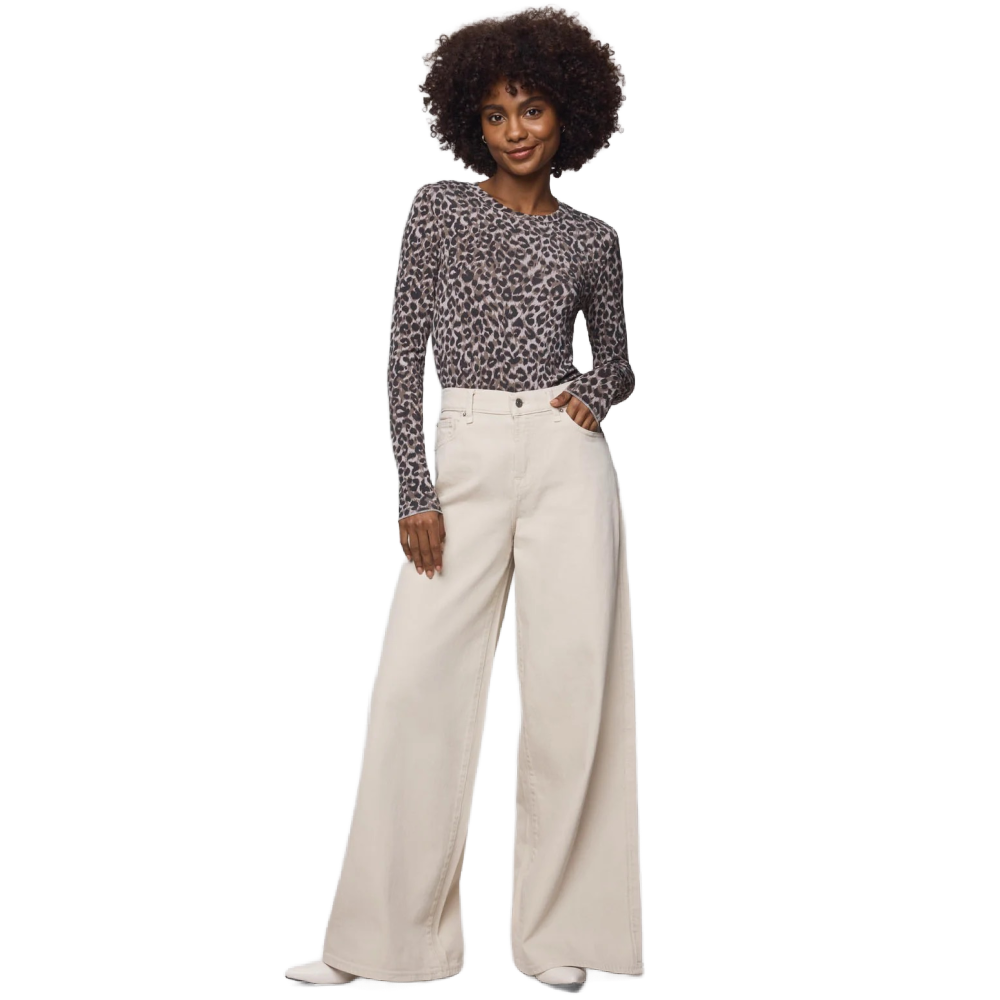 BAMBOO LONG SLEEVE LEOPARD