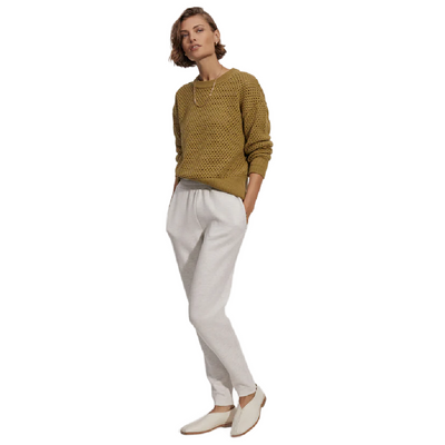 SLIM ZIP PANT IVORY