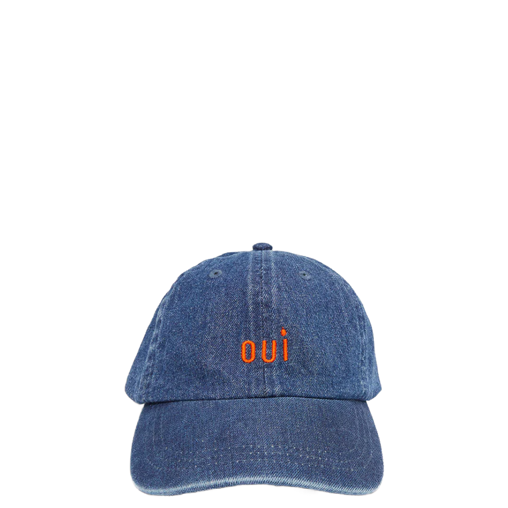 BASEBALL HAT DENIM/POPPY