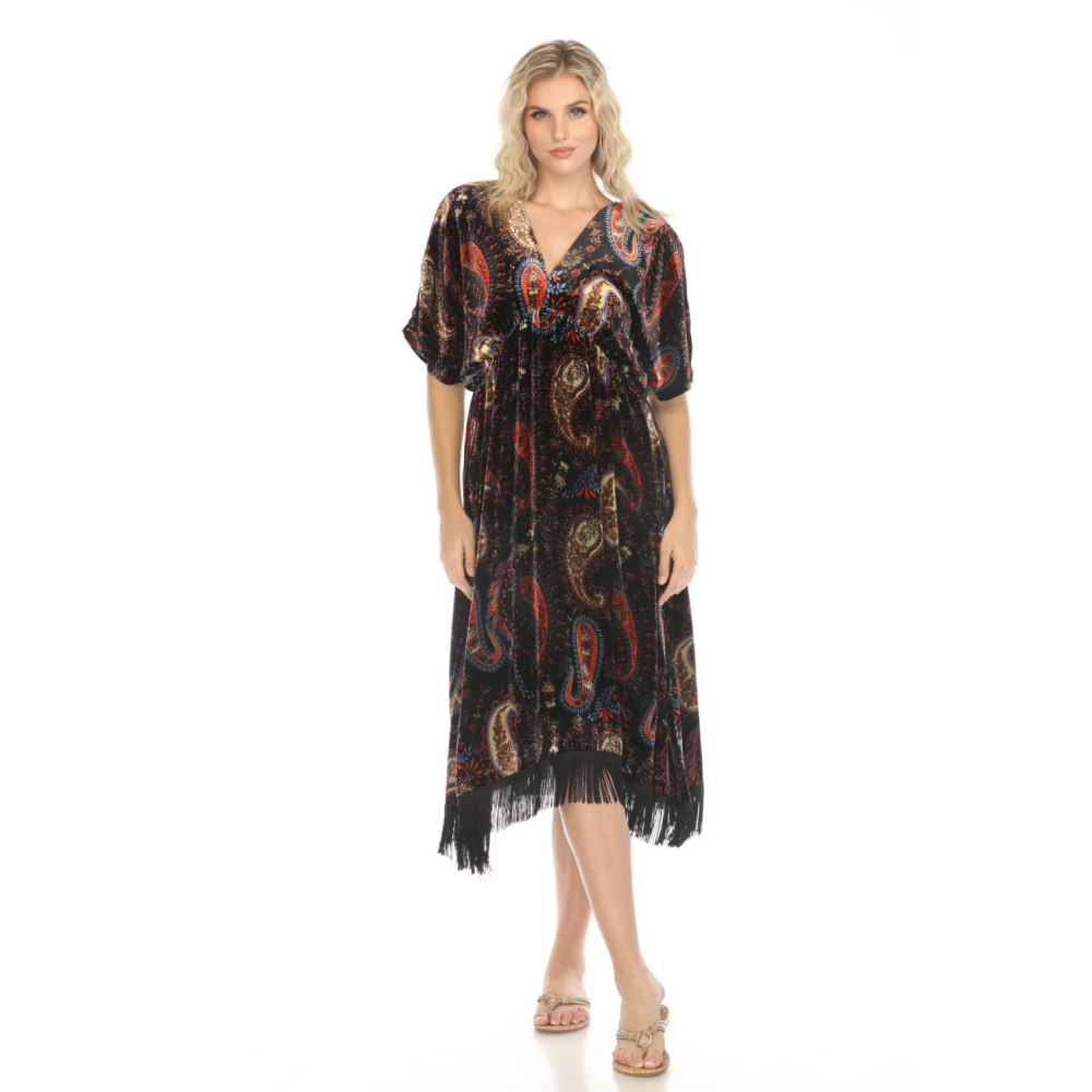 SEZANA FRINGE DRESS