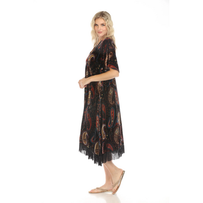 SEZANA FRINGE DRESS