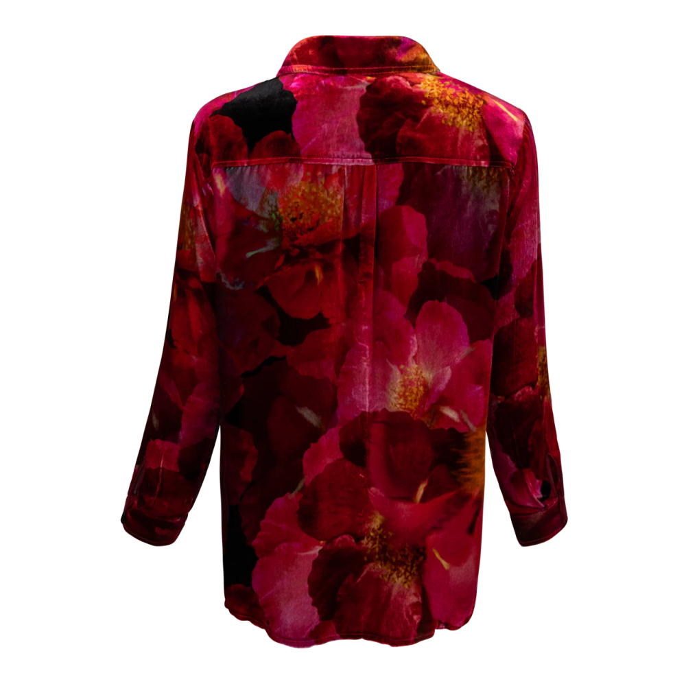 RUBY BLOOM OVERSIZED TOP