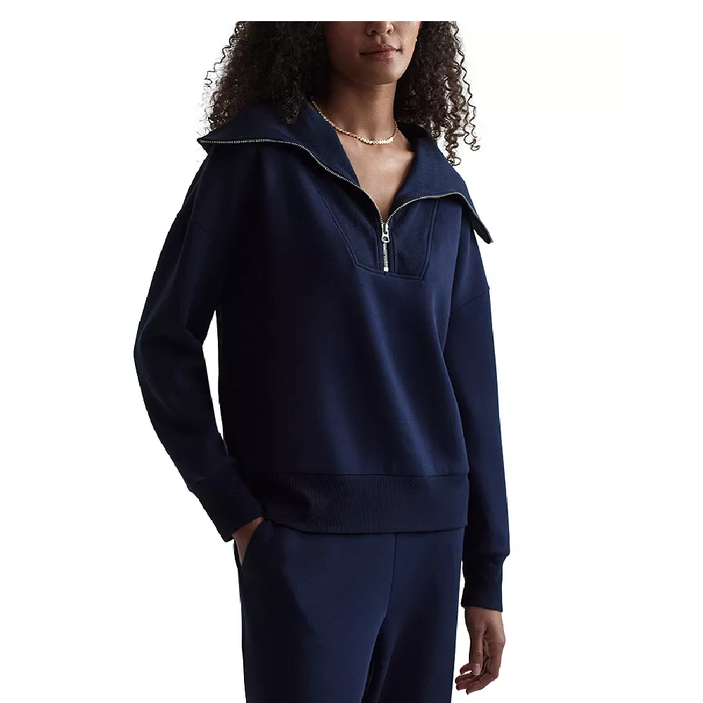 CATHERINE HALF ZIP NAVY