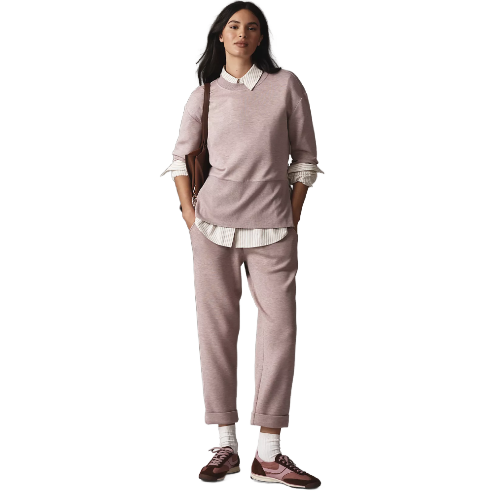 ROLLED CUFF PANT MAUVE