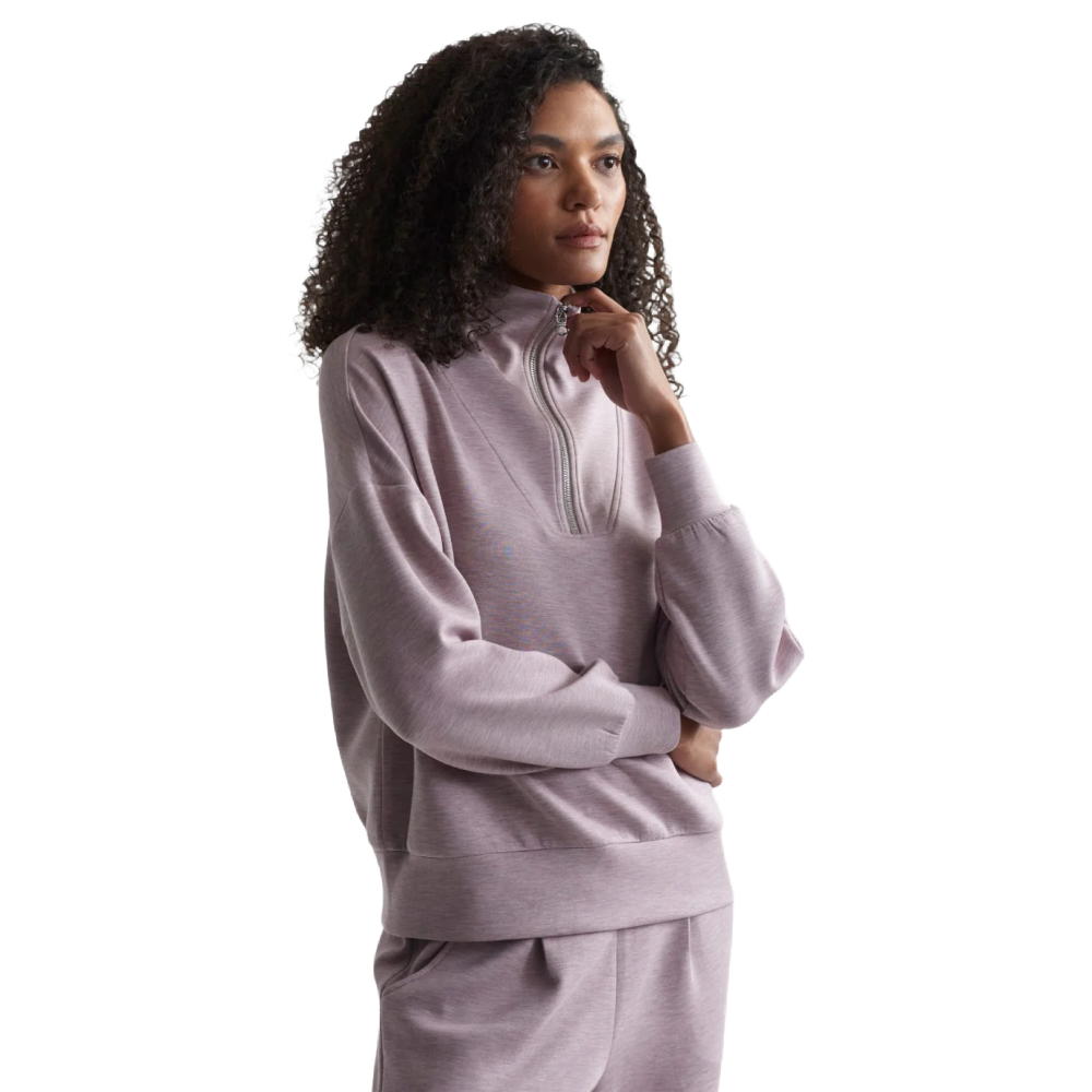 HAWLEY HALF ZIP MAUVE