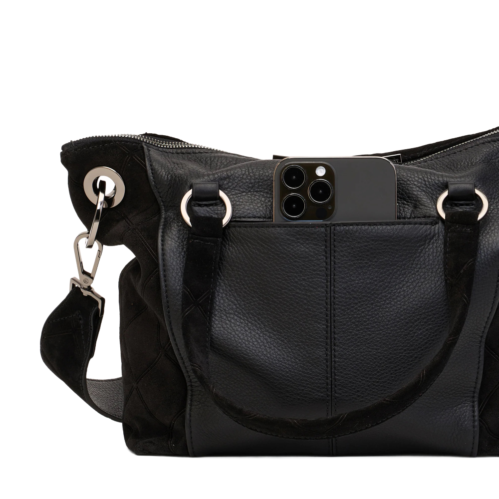 DANIEL MEDIUM GUNMETAL DIAMOND