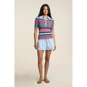 ROSELLE ZIGZAG STRIPE POLO