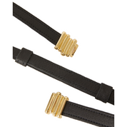 DIEM BLACK LEATHER BELT