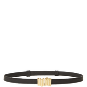 DIEM BLACK LEATHER BELT