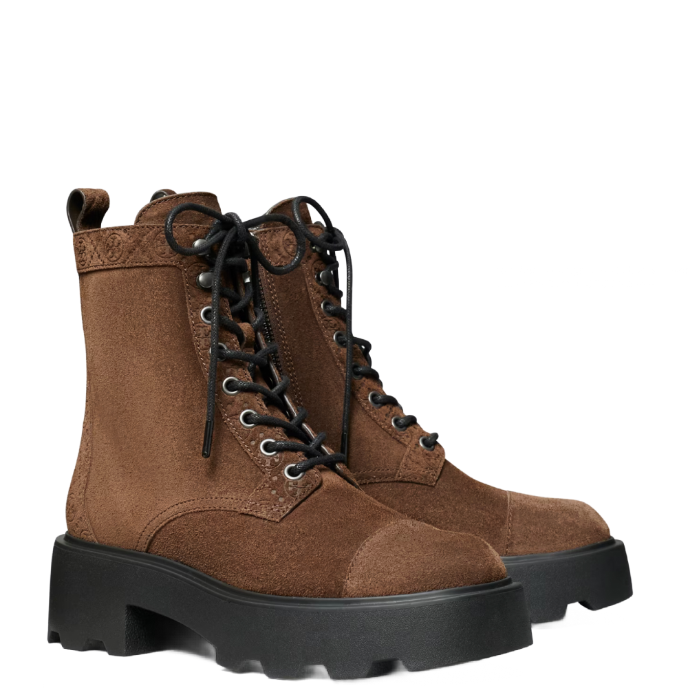 T MONOGRAM ANKLE BOOT COCOA