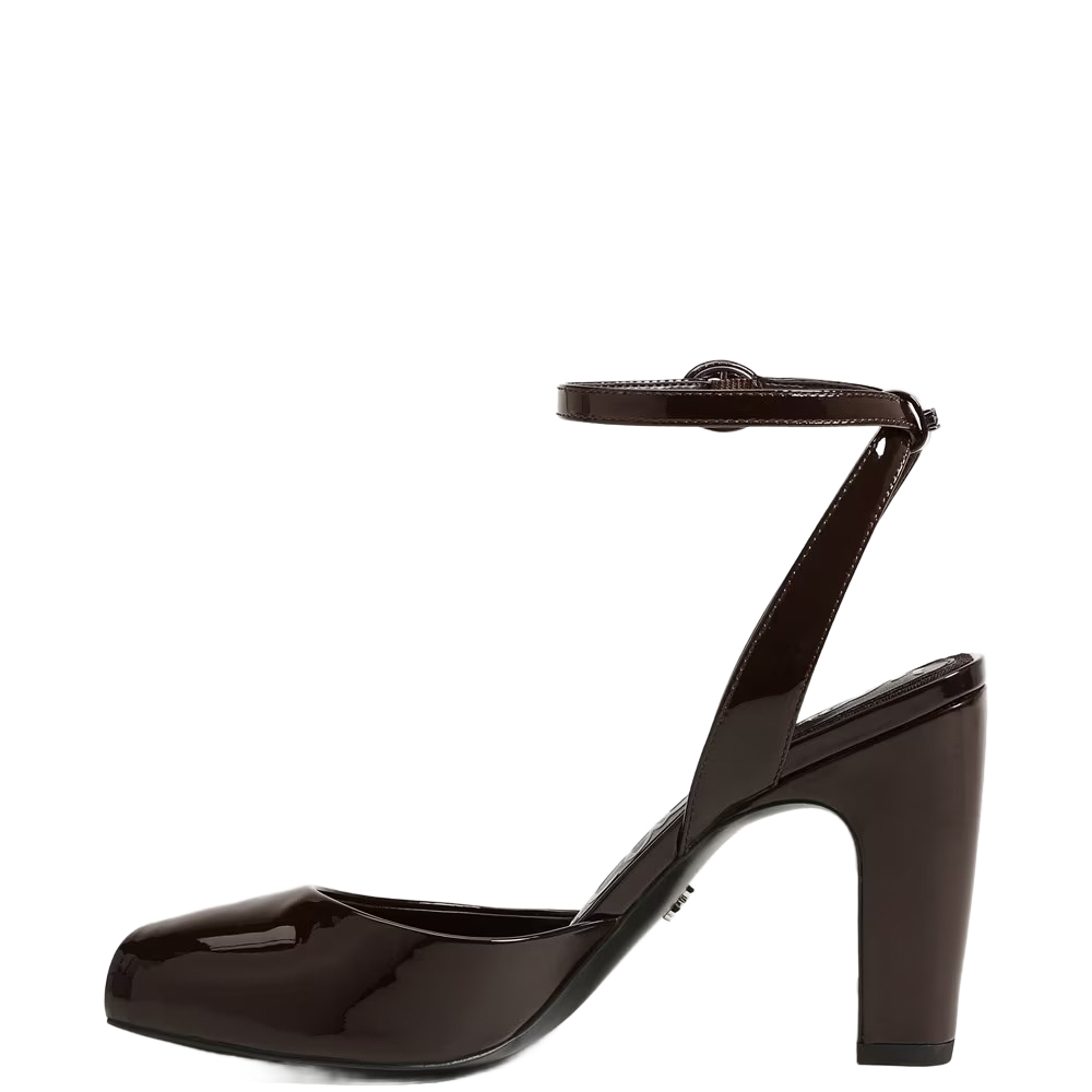 WRENNA PATENT CHOCOLATE