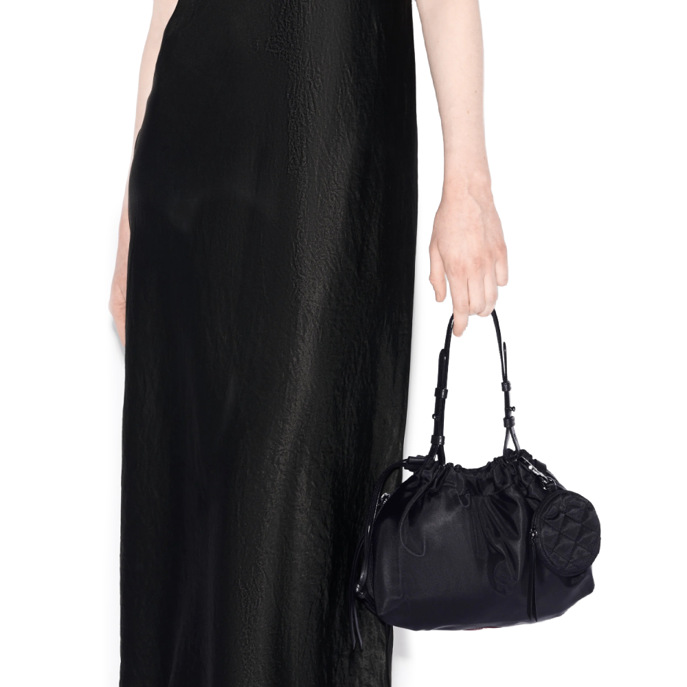 BLACK SMALL WAVERLY SHOULDER