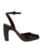 WRENNA PATENT CHOCOLATE