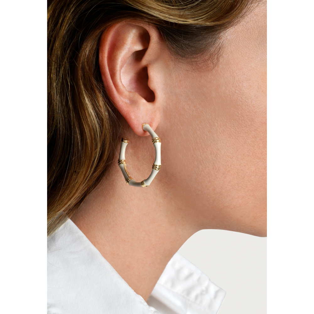 ENAMELED HOOP EARRINGS