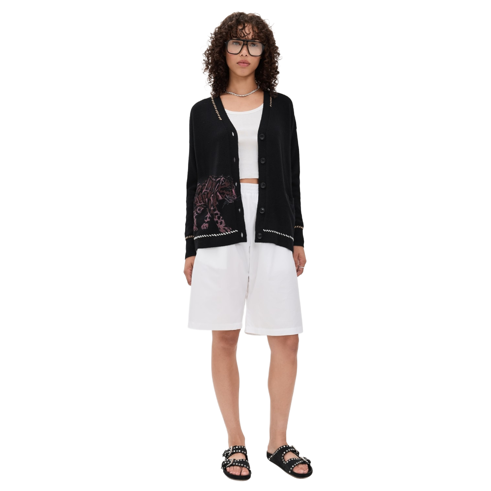 SNOW LEOPARD CARDIGAN