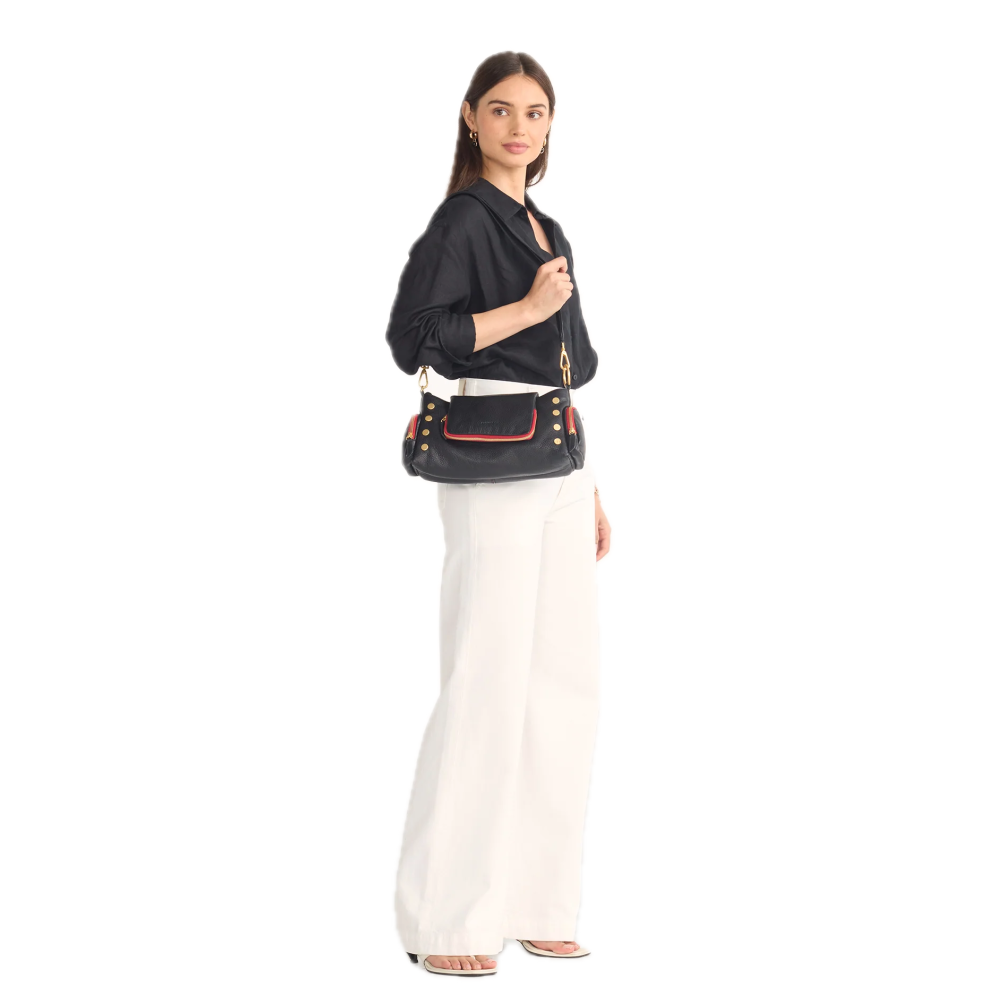 VIP SATCHEL BLACK/RED