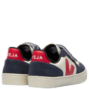 KID'S V-10 LEATHER NAVY