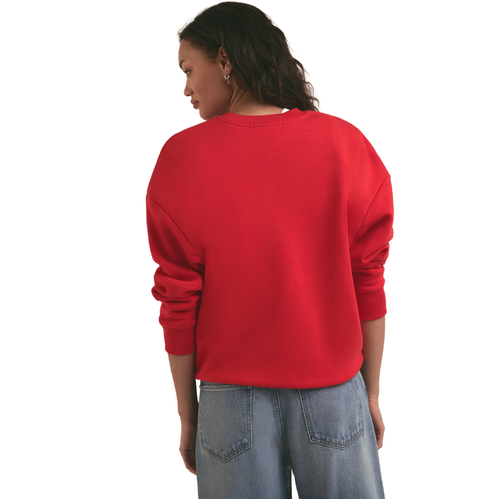 COLLEGIATE SWEATSHIRT RED