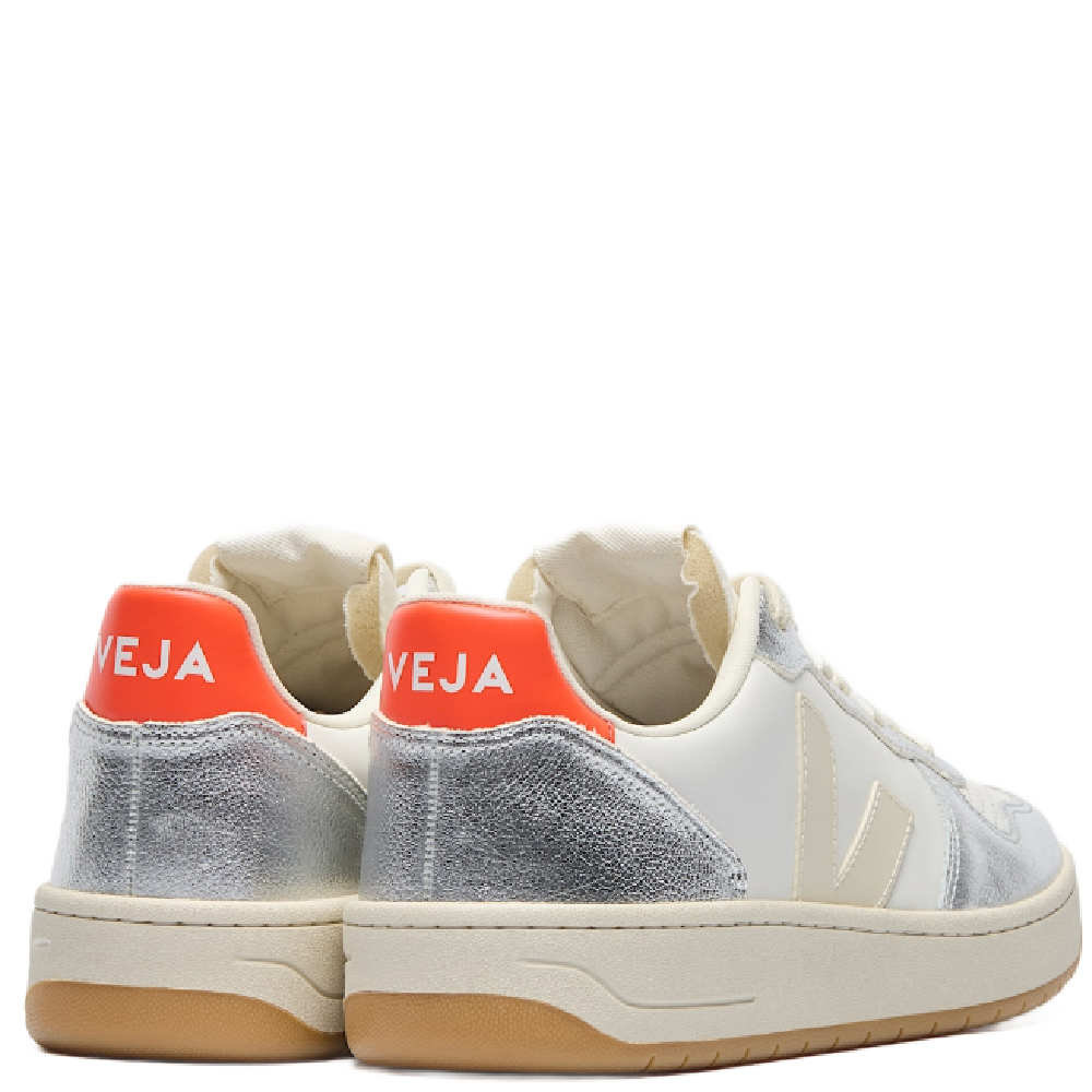 V-10 LEATHER WHITE/SILVER