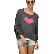 BISOUS CHARCOAL SWEATER