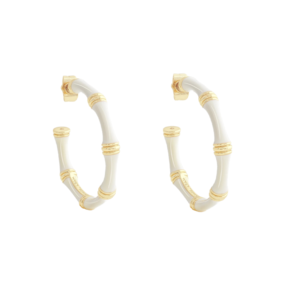 ENAMELED HOOP EARRINGS