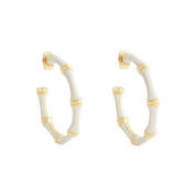 ENAMELED HOOP EARRINGS