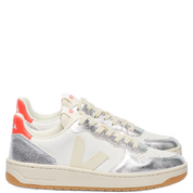 V-10 LEATHER WHITE/SILVER