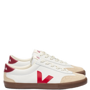 VOLLEY LEATHER WHITE/RED