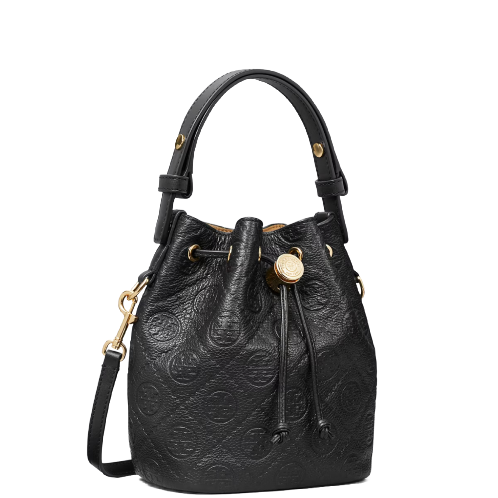 T MONOGRAM MINI BUCKET BAG