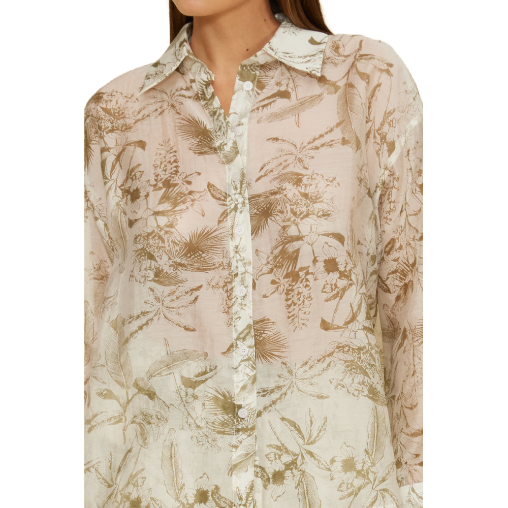 CERA BUTTON DOWN OLIVE