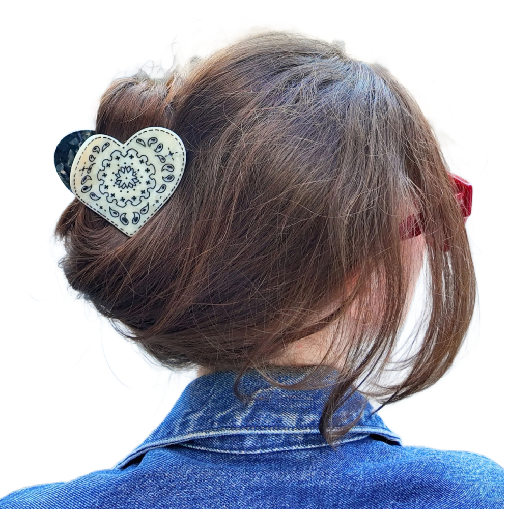 PAISLEY HEART CLIP