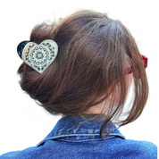 PAISLEY HEART CLIP