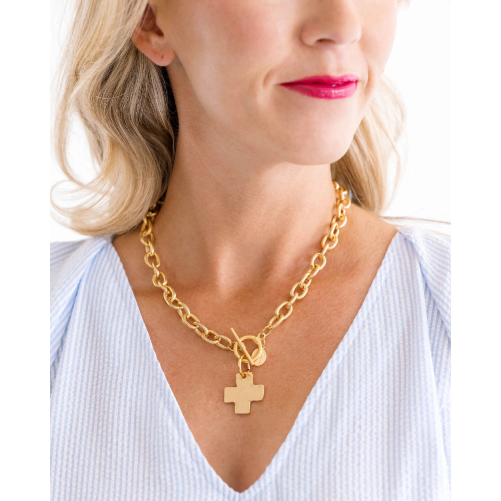 CROSS TOGGLE NECKLACE