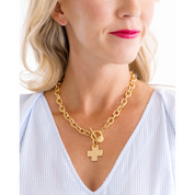 CROSS TOGGLE NECKLACE
