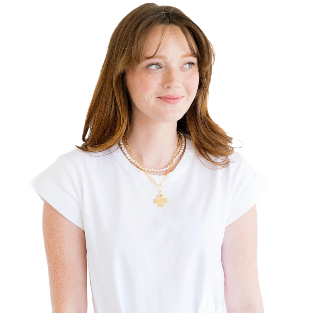 CROSS PIPER PAPERCLIP NECKLACE