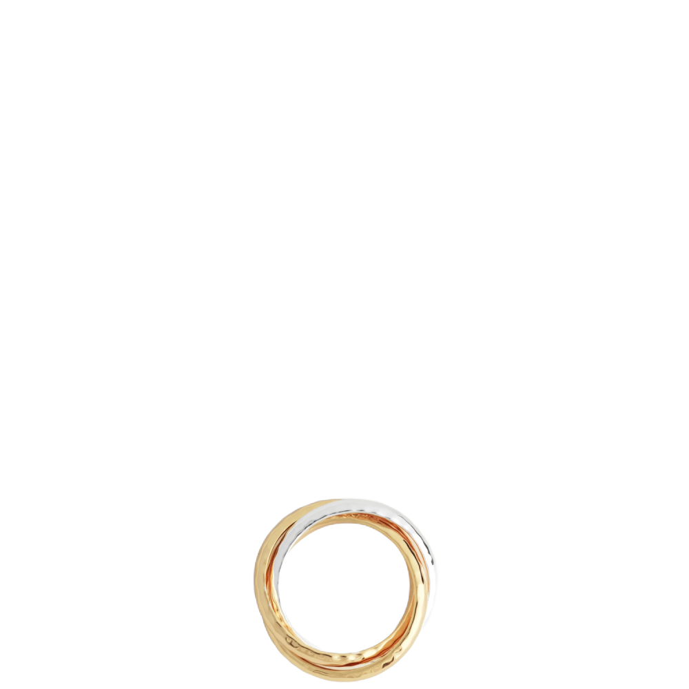 FARRIER MIXED METAL TRIPLE RING