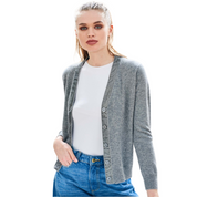 VELVET LITTLE CARDIGAN GREY
