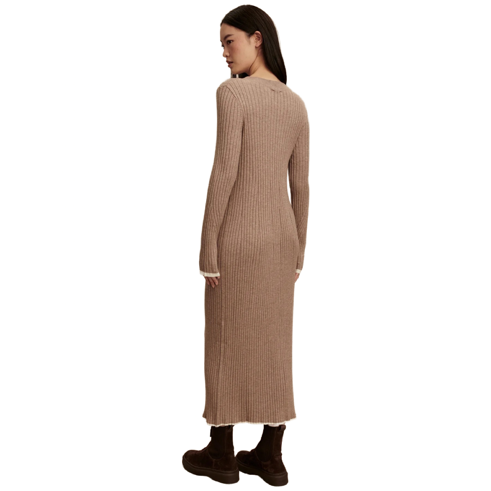 AXEL RIB KNIT MIDI DRESS