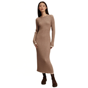AXEL RIB KNIT MIDI DRESS