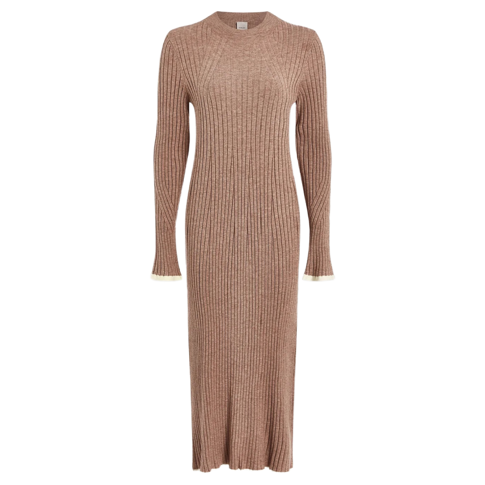 AXEL RIB KNIT MIDI DRESS