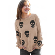 MULTIPLE SKULL SWEATER