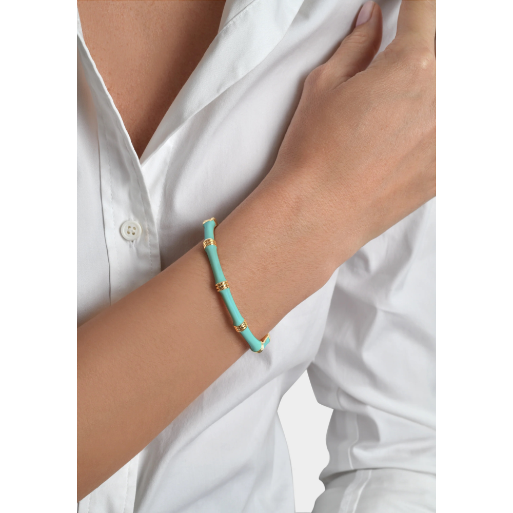 BAMBOO BANGLE TURQUOISE