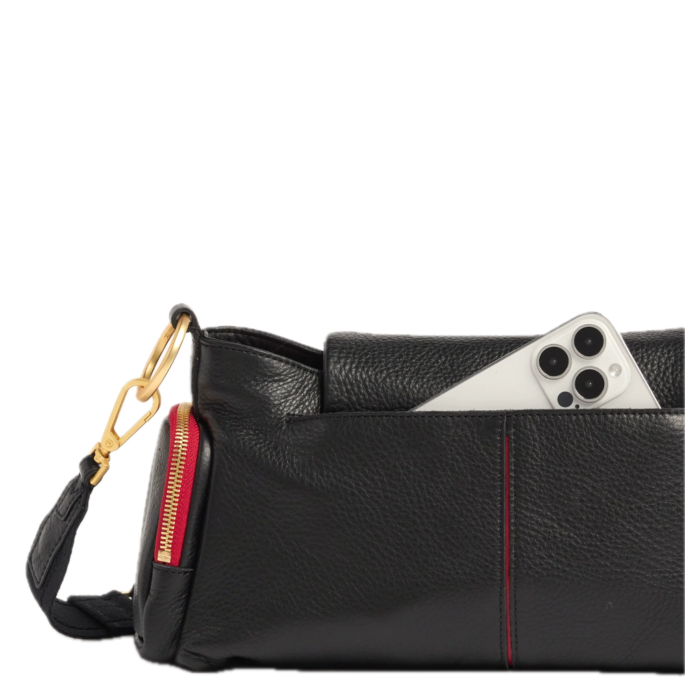 VIP SATCHEL BLACK/RED