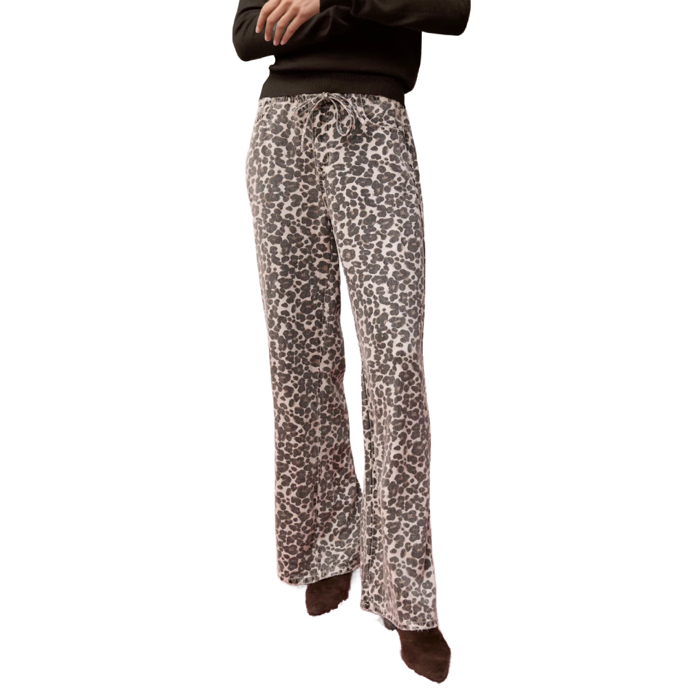 LOUNGE DENIM LEOPARD PANT