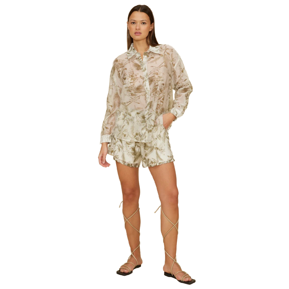 CERA BUTTON DOWN OLIVE